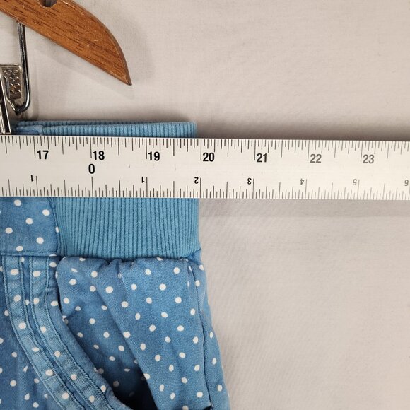 Woman Within Plus Size Blue Polka Dot Denim Jeans Sz 22W Elastic Waist Casual - Picture 3 of 11